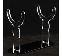 HHUXIUE Soporte de cuerno acrílico resistente, soporte decorativo para shofar, adecuado para todos los cuernos kosher yemení, antílope de cuerno trenzado, antílope