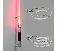 HHUXIUE Soporte de Pared para Sable de Luz Lightsaber, Soporte Vertical para Sable de Luz - Expositor Transparente de Acrílico para la Mayoría de Sables de Luz, Resistente (Transparente, 1 Agujero)