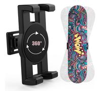 HHUXIUE Soporte de pared para tablas de skate, soporte de pared para tablas de skate giratorio 360°, colgador flotante para exhibición, adecuado para cualquier skater. (1 juegos)