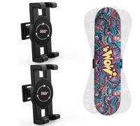 HHUXIUE Soporte de pared para tablas de skate, soporte de pared para tablas de skate giratorio 360°, colgador flotante para exhibición, adecuado para cualquier skater. (2 juegos)