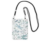 Hhwwtye Bolso bandolera universal con estampado de libélula para teléfono celular, para deportes al aire libre, fundas de transporte para teléfono móvil, Black, Talla única