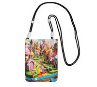 Hhwwtye Candy Land 2 - Bolso bandolera universal para teléfono celular, para deportes al aire libre, fundas de transporte para teléfono móvil, color negro