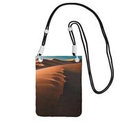 Hhwwtye Sand Dunes - Bolso bandolera universal para teléfono celular, para deportes al aire libre, fundas de transporte para teléfono móvil, Black, Talla única