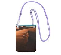 Hhwwtye Sand Dunes - Bolso bandolera universal para teléfono celular, para deportes al aire libre, fundas de transporte para teléfono móvil, Purple, Talla única