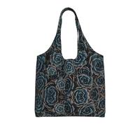 hhxvcv Bolsas de lona con estampado de gato en el espacio - Bolsas de compras reutilizables para viajes, playa, vida diaria, Suculentas frescas, Talla única