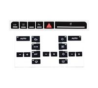 HhyY6LL Etiqueta engomada del botón de Aire Acondicionado del Coche para Audi A4 B6 B7 2000-2008,Pegatinas para Botón de Salpicadero de Aire Acondicionado,D