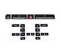 HhyY6LL Etiqueta engomada del botón de Aire Acondicionado del Coche para Audi A4 B6 B7 2000-2008,Pegatinas para Botón de Salpicadero de Aire Acondicionado,E