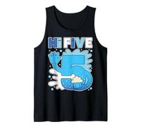 Hi 5 Five Crew - Fiesta Familiar a Juego, Color Azul Camiseta sin Mangas