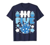 Hi 5 Five Crew - Fiesta Familiar a Juego de cumpleaños de 5 años Camiseta