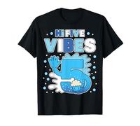 Hi 5 Five Vibes - Huella de Mano para Fiesta Familiar a Juego Camiseta