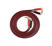 HI-FI Cable de Altavoz de Cobre Puro Ángulo Recto Tipo L Conector enchapado en Oro Banana Plugs con Cable Rojo y Negro Rojo Conector Banana para el Sonido y el Altavoz (3M)