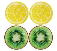 HI FINE CARE - Bolsa isotérmica para caja de almuerzo, pequeño paquete frío de larga duración para escuela, picnic, camping y pesca (2 limones + 2 kiwis)