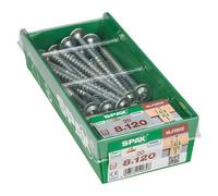 HI FORCE Tornillo con cabeza de arandela (Ø x L: 8 x 120 mm, Superficie WIROX, T-Star plus, 20 ud.)
