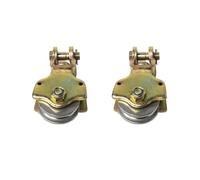 HI-GEAR Bloque de polea de cuerda de alambre de 2 toneladas de gancho giratorio de alzamiento de ojo gancho de arrebatar Sheive anodizado sin gancho, paquete de 2