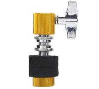 Hi-Hat Clutch Jazz Drum, aleación de aluminio Jazz Drum Cymbal Rack Holder Accesorios para tocar instrumentos con perilla de bloqueo automático Soporte de rack de platillos de aleación de (amarillo)