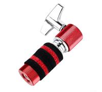 Hi-Hat - Embrague de platillos para tambor de jazz, poste de montaje de metal con diseño antioxidante y resistente al desgaste, compatible con piezas de percusión y accesorios (rojo)