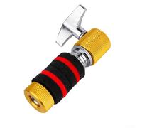 Hi-Hat - Embrague de platillos para tambor de jazz, poste de montaje de metal con diseño antioxidante y resistente al desgaste, compatible con piezas de percusión y accesorios (amarillo)