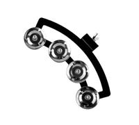 Hi Hat Pandereta de mano sonajero de metal instrumento de percusión de mano para compositores y cantantes de fiesta, talla S