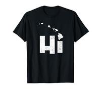 HI Hawái Mapa Islas Hawaianas Aloha Maui Kauai Oahu Camiseta