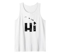 HI Hawái Mapa Islas Hawaianas Aloha Maui Kauai Oahu Camiseta sin Mangas