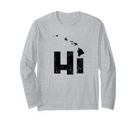 HI Hawái Mapa Islas Hawaianas Aloha Maui Kauai Oahu Manga Larga