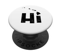 HI Hawái Mapa Islas Hawaianas Aloha Maui Kauai Oahu PopSockets PopGrip Adhesivo