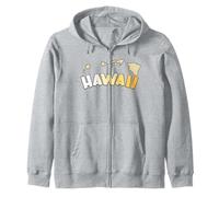 HI Hawái Mapa Islas Hawaianas Aloha Maui Kauai Oahu Sudadera con Capucha
