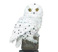 HI - HI LED-Solar-Gartenleuchte Eule Weiß