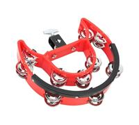 ＡＷＨＡＯ HI HO HATO Tamburina Drum Set Hand Bell Bell Ratch Instrument Bells Doble Fila Accesorios de percusión a mano para Fiesta de Ensemble