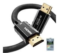 Hi-HONX Cable HDMI 2.1 8K certificado de 3.3 pies, cable HDMI de ultra alta velocidad de 48 Gbps, compatible con 8K a 60Hz 4K a 120Hz HDR Dolby compatible con PS5, Xbox Series X, Nintendo Switch, Roku