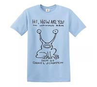 Hi How are You Daniel Johnston - Camiseta para hombre, Camiseta azul cielo, L