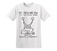 Hi How are You Daniel Johnston - Camiseta para hombre, Camiseta Blanca, M