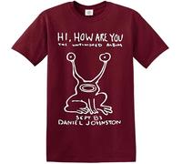 Hi How are You Daniel Johnston - Camiseta para hombre, Camiseta granate, XXL