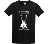 Hi How are You Daniel Johnston The Unfinished Album - Camiseta negra para hombre, color negro, Negro, L