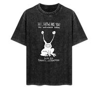 Hi How Are You Daniel Johnston The Unfinished Album Unisex T-Shirt Printed tee Black Mens Top Shirt M