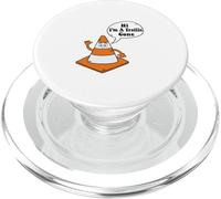 Hi I Am A Traffic Cono Naranja Perezoso Fácil PopSockets PopGrip para MagSafe