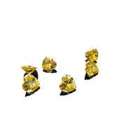 Hi International - Circonita cúbica de 3 mm a 8 mm de grado Aaa de color amarillo, diamante amarillo sintético, transparente, suministros de piedra suelta para hacer joyas, B0CXPQJBMRNAMZ