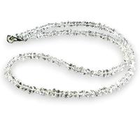 HI International Herkimer - Collar de cuarzo con diamantes de Nueva York, 15 pulgadas, piedra preciosa, Herkimer, 15 Inches, Gema, Herkimer, blanco