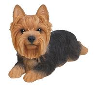 Hi-Line Gift Ltd Yorkshire Terrier Estatua de Perro acostado