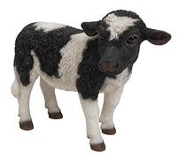Hi-Line Regalo Ltd de pie Vaca Estatua, pequeño, Negro/Blanco