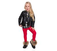 hi!mom CHILD28 - Leggings térmicos para niños - Algodón - Rojo - Talla 9-10 años