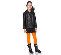 hi!mom FF1CH - Leggings para niñas - Cálidos y Gruesos - Algodón - Naranja - Talla 5-6 años