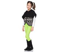 hi!mom FF1CH - Leggings para niñas - Cálidos y Gruesos - Algodón - Verde Lima - Talla 4-5 años
