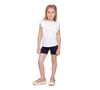 hi!mom - Leggings cortos escolares para niñas, shorts de 1/2 de longitud de algodón para uniforme escolar | Leggings de algodón por encima de la rodilla para bebés y niños, leggings elásticos y suaves