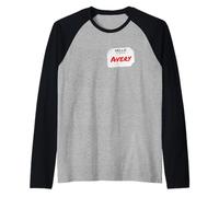 Hi My Name Is Avery - Disfraz de Bricolaje para Fiestas Camiseta Manga Raglan