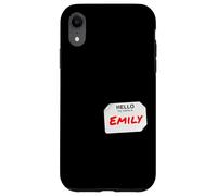 Hi My Name Is Emily Lazy - Disfraz de Bricolaje para Fiestas Carcasa para iPhone XR