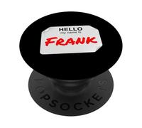 Hi My Name Is Frank Lazy - Disfraz de Bricolaje para Fiestas PopSockets PopGrip Adhesivo
