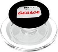 Hi My Name Is George Lazy - Disfraz de Bricolaje para Fiestas PopSockets PopGrip para MagSafe