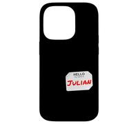 Hi My Name Is Julian Lazy - Disfraz de Bricolaje para Fiestas Carcasa para iPhone 14 Pro