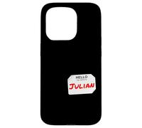 Hi My Name Is Julian Lazy - Disfraz de Bricolaje para Fiestas Carcasa para iPhone 15 Pro